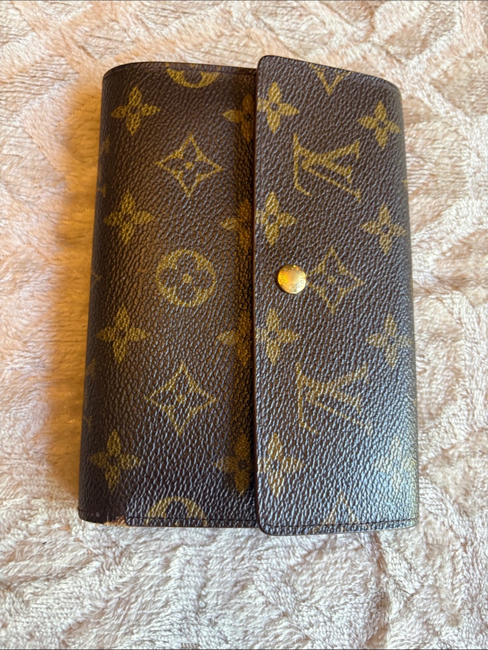 Authentic Louis Vuitton Monogram Trifold Wallet